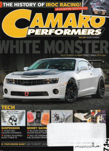 CAMARO PERFORMERS 2014 JULY - TUCKER'S STREET/TRACK 5TH G, COILOVER 4G, SEATS